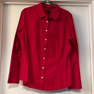 Talbots Size 14 Red Button Down Shirt